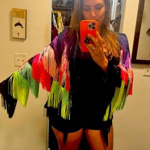 Rainbow Fringe Jacket